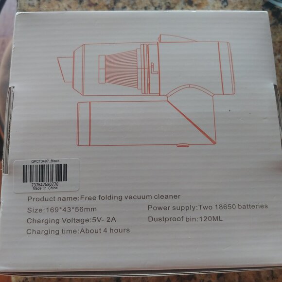 BRAND new small handheld portable vacuum cleaner - Picture 6 of 11